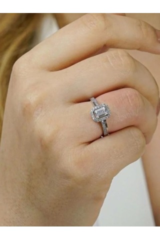 925 Ayar Gümüş Ayarlanabilir Baget Yüzük Gümüş