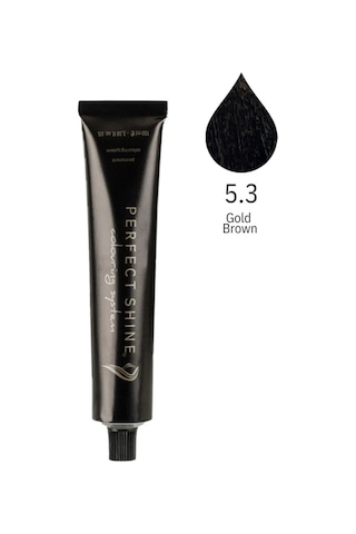 Perfect Shine Permanent Profesyonel Saç Boyası 100 ML Altın Işıltılı Açık Dore Kahve Gold