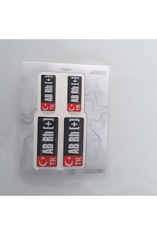 Kan Grubu Kask Set Damla Sticker Etiket