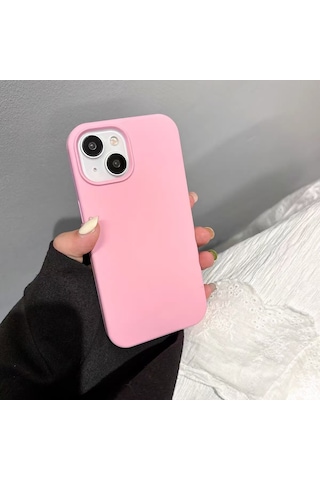 Üç Parçalı Silikon İphone 16 Telefon Kılıfı Seti Mavi, Pembe, Beyaz Diğer