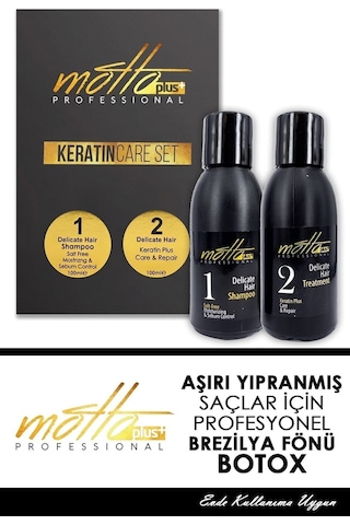 Motto Plus Keratin Şampan 100 ML + Brezilya Fönü Keratini 100 ML