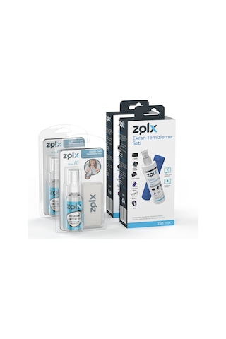 Zolx 30ML Gözlük Temizleme Kiti + Zolx 250ML Ekran Temizleme İkilli Set