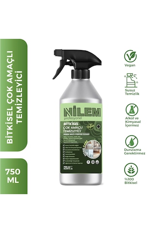 Nilem Profesyonel %100 Bitkisel Çok Amaçlı Temizleyici Vegan 750 ML
