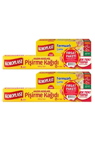 Koroplast Pişirme Kağıdı 16 Lı Fermuarlı Çanta Orta Boy 12 Li X 2