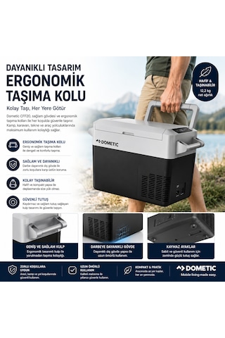 Dometic Cff20 Kompresörlü Araç Buzdolabı 21l 220v Ac / 12-24v Dc