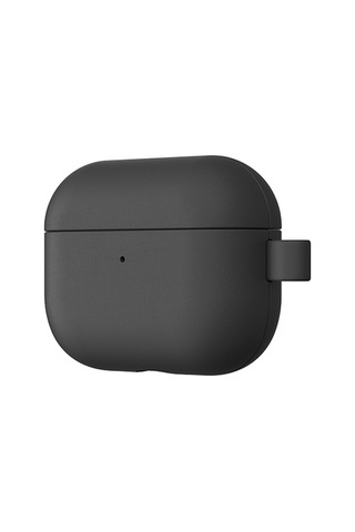 Airpods Pro 3 Uyumlu Amazingthing Glamour Serisi Deri Tasarımlı Kapak Siyah Siyah