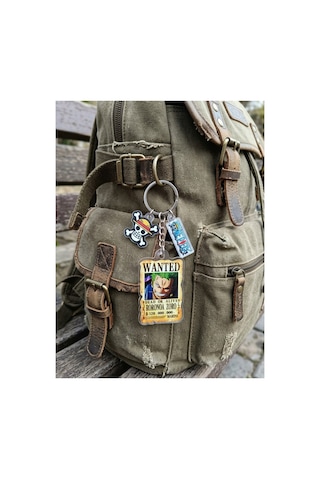 Owl Bag One Piece Wanted Serisi Roronoa Zoro Desenli Acrylic Anahtarlık Çanta Süsü Çok Renkli