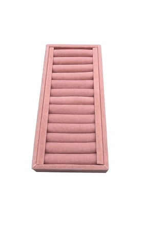 Yerli Üretim Süet Kumaş Pembe Renk Kelepçe-bileklik Standı Pembe