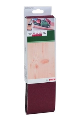 Bosch Tank Zımpara Kağıdı 3'lü Set 75 x 533 mm 60/80/100 Kum - 2609256221
