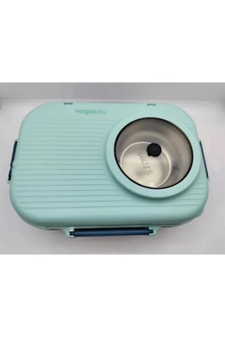 Vagonlife Bl70100 Çelik Hazneli Lunch Box Beslenme Kabı Mavi MAvi