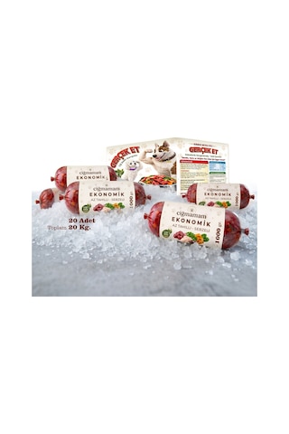 Ekonomik Barf Köpek Maması 20 Kg - 1000 G X 20