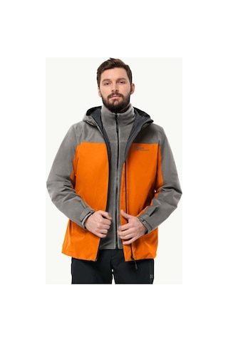 Jack Wolfskin Taubenberg 3in1 Jkt M Erkek Mont 1115311 Turuncu - Grı Turuncu - Grı