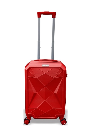 Coral High Diamond Abs Kırmızı 3'lü Valiz Seti 16620 Kırmızı