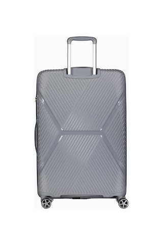 Benetton Büyük Boy %100 Polipropilen Valiz Gri Bnt3000