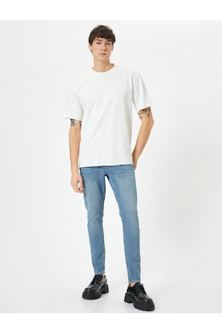 4sam40075nd Koton Erkek Jean Pantolon Açık İndigo 24yy59002174 Y5905 İndigo