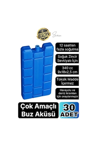 30 Adet Buz Aküsü 12 Saat Termal Soğutma Kamp Piknik Seyahat Yiyecek İçecek Çanta Soğuk Kutusu Çok Renkli