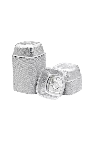 Alüminyum Aşure Tatlı Kasesi Sütlaç Kabı Tatlı Kase Aliminyum 50 Adet