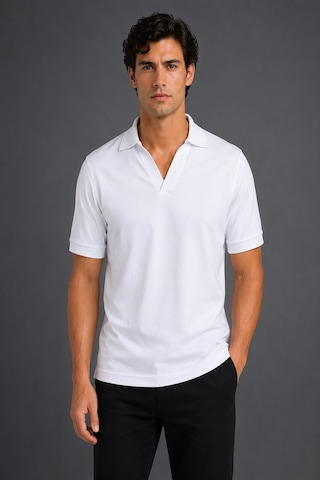 Bisse Beyaz Jakarli Kaleci Yaka Tshirt Ts26y26104 D01