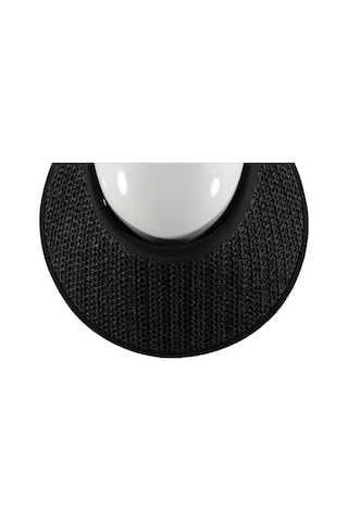 Uv Korumalı 50 Faktör Kadın Hasır Vizör Şapka Örgü Tasarım Vizör Siyah