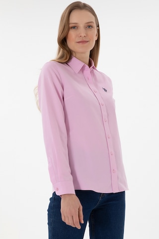 U.s. Polo Assn. Kadın Pembe Gömlek Basic 50307726-vr041 Pembe