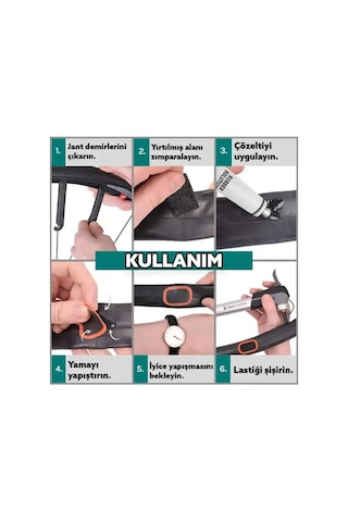 İbico İ18-070 Bisiklet Teker Yaması 24'lü - Soğuk Yama Yapıştırıcı Tüplü- 10'li Paket Çok Renkli