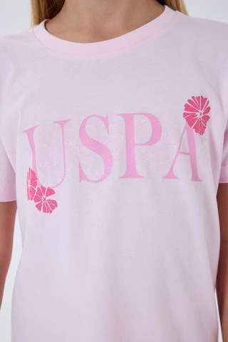 U.s. Polo Assn. Kız Çocuk Pembe Pijama Takım Pembe