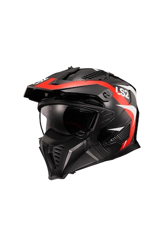 Ls2 Drıfter Trıalıty Kırmızı Kask Kırmızı