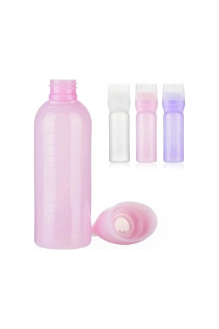 Taraklı Saç Boyama Ve Bakım Yağı Uygulama Şişesi 5256 Çok Renkli