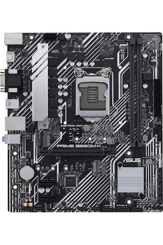 Prime B560m-k Intel B560 Lga1200 Ddr4 4800 Hdmı Vga 2x M2 Usb3.2 Aura Rgb Matx Asus 5x Protection Iıı, Armoury Crate, Aı Suite 3 Anakart