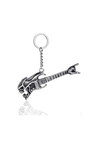 Bas Gitar Kuru Kafa Anahtarlık Bas Gitar Kuru Kafa Anahtarlık