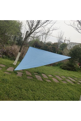 Vkemall Turuncu Dış Mekan Gölge Tiriği - 3x3x3m 210t Poliester, Su Geçirmez, Rüzgar Ve Güneş Koruyucu, Bahçe/patio İçin 3 Kanca İle