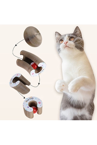 Pribor Kedi Tırmalama Toplu Akordiyon Kedi Oyuncağı