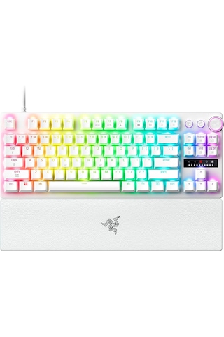 Razer Huntsman V3 Pro Tkl Beyaz Mekanik Oyuncu Klavyesi 8khz Hyperpolling Analog Optik Switch Rapid Trigger Abd Qwerty Rz03-05521000-r3m1