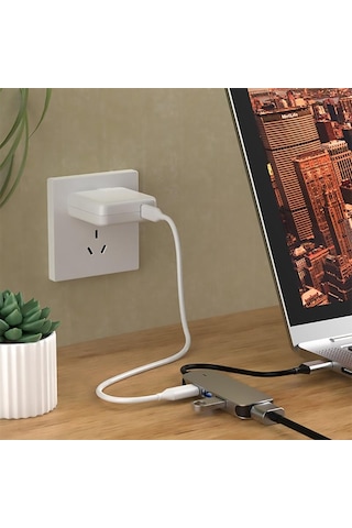 Vaorlo Tip-c - Hdmı Adaptörü Usb-c Bağlantı İstasyonu 4 In 1 Usb3.0 Pd Hızlı Şarj Bağlantı Noktası İle Dizüstü Huawei Akıllı Telefonlar İçin