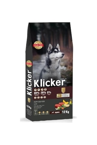 Klıcker Kuzulu Yavru Köpek Kuru Maması 12 KG