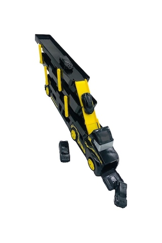 Ethem Oyuncak Siyah 3 Katlı Taşıyıcı Tır 628-3, 4 Arabalı 3 Katlı Taşıyıcı Tır