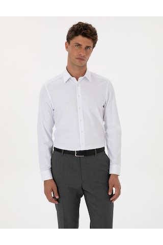 Pierre Cardin Erkek Beyaz Gömlek Basic 50316734-vr013 Beyaz