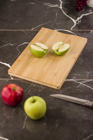Bambu Kesme Tahtası Sunum Tahtası 20x30 Kahverengi