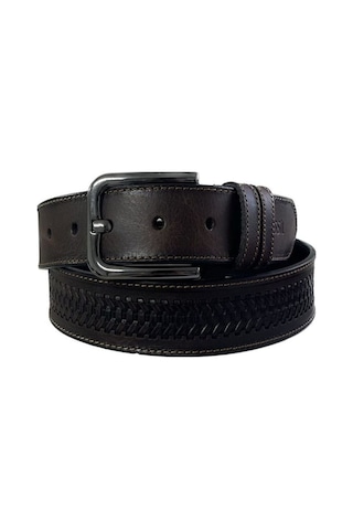 Fossil Kahve Desenli Hakiki Deri Spor Erkek Kemeri 4cm-120cm Kahve