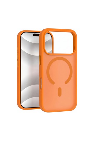 Ps iPhone Uyumlu 17 Pro Mist Serisi Magsafe Kılıf - Turuncu