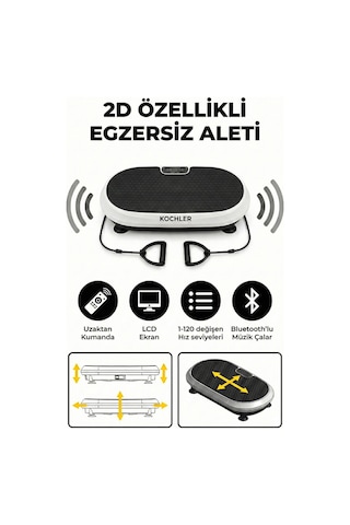2d Özellikli Bluetooth'lu Kondisyon Aleti Ve Egzersiz Aleti - Hoparlörlü Müzik Özellikli
