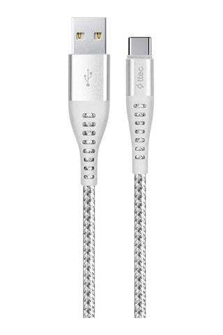 Ttec ExtremeCable Ekstra Dayanıklı Type C Şarj Kablosu 150 CM Gümüş