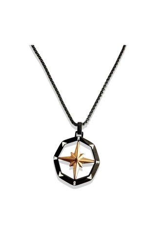 Ars-k021 Erkek Çelik Kolye Gri