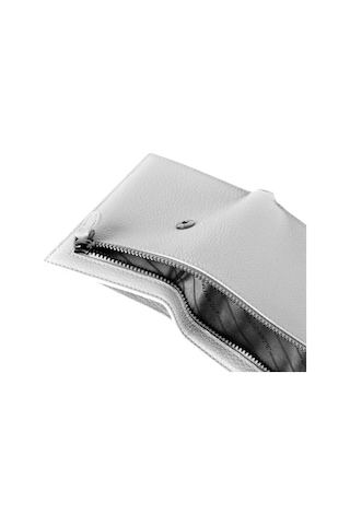 Grande Gerçek Deri Kadın Cüzdanı Orta Boy Hakiki Deri Kahve