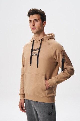 AR-MA Arma Erkek Regular Fit Koldan Cepli Kapşonlu Sweatshirt 001