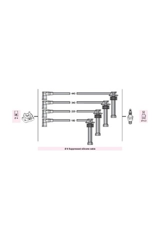 Buji- Kablosu Focus I 1400-1600 2000-04 Fiesta 1200-1400 Netex Ntx Sp05 527