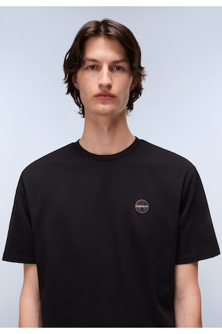 Napapijri S-badge Ss 1 Erkek T-shirt-31959 Siyah