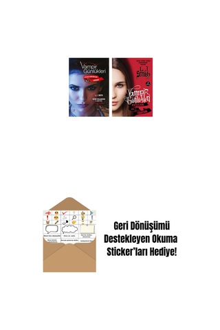 Vampir Günlükleri - Stefan Günlükleri Vol. 5 Sığınak + Vampir Günlükleri - Avcılar Vol.1 Fantom + Okuma Sticker'ları