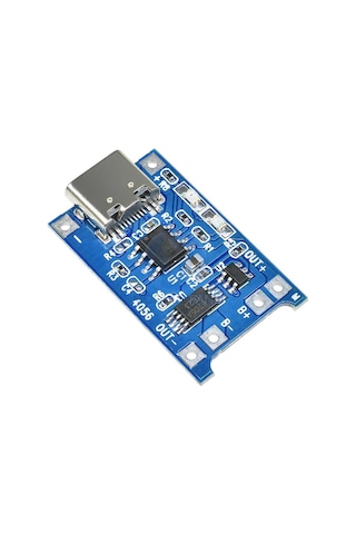 Robizstore TP4056 Korumalı Lityum Pil Şarj Devresi Type C Usb Batarya