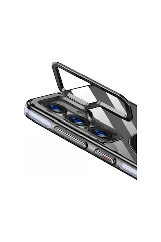 Galaxy S25 Plus Kılıf Magsafe Uyumlu Wlons Standlı Efsane Kapak Siyah Siyah